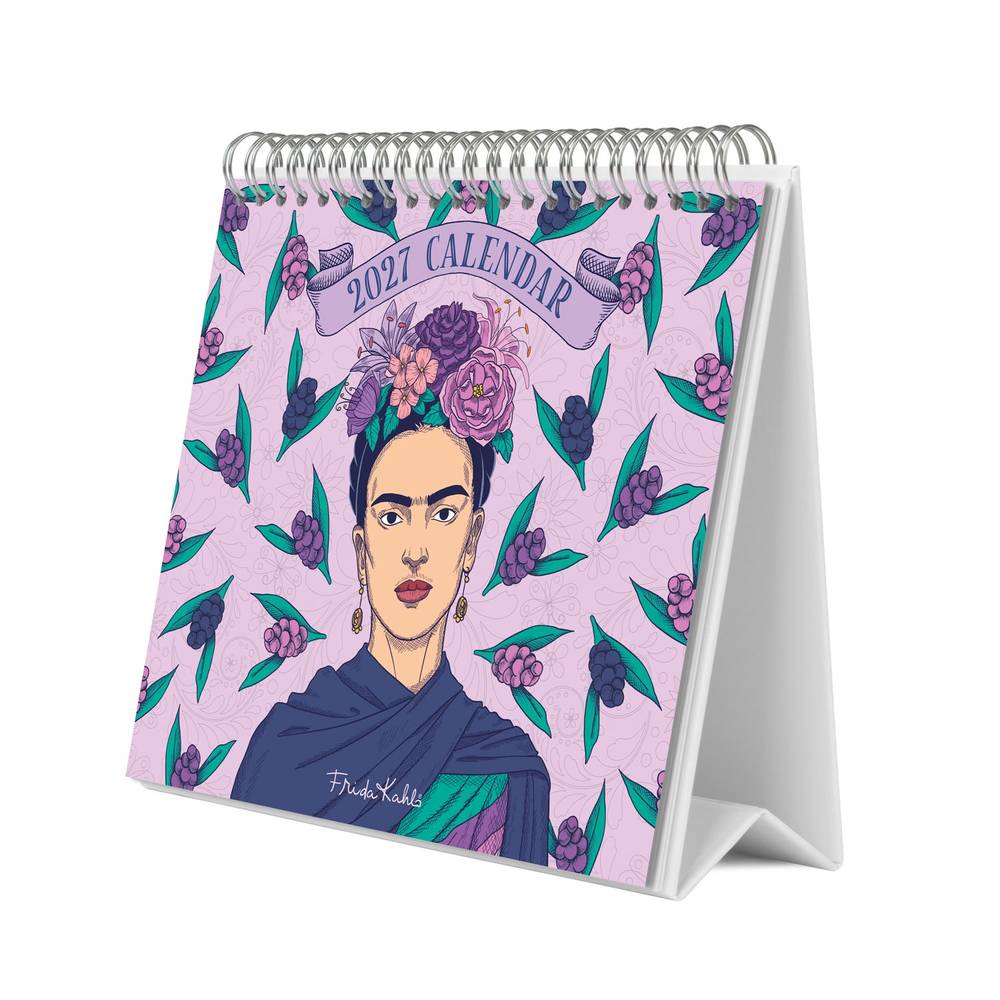 Frida Kahlo - 2027 Schreibtischkalender - Mehrfarben